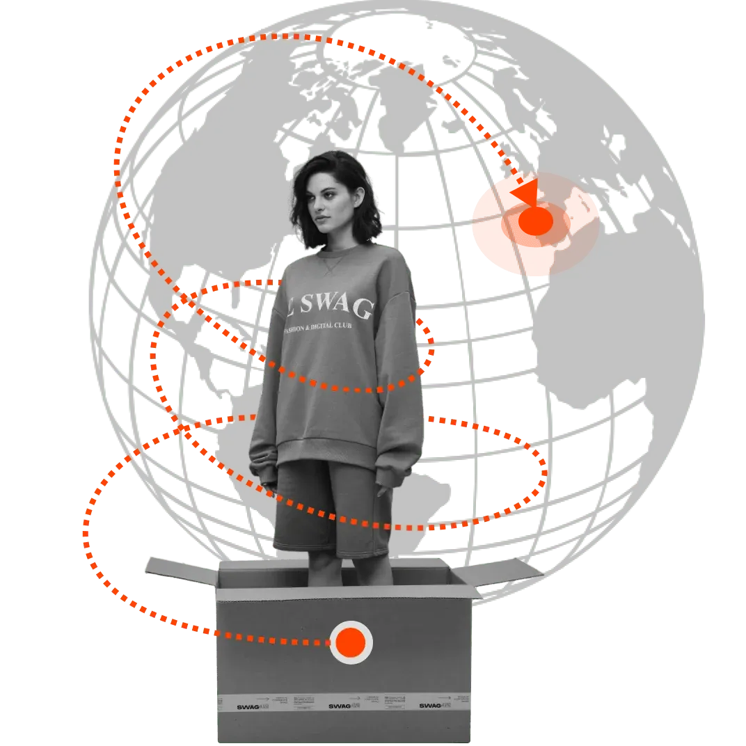 Global delivery of branded swag