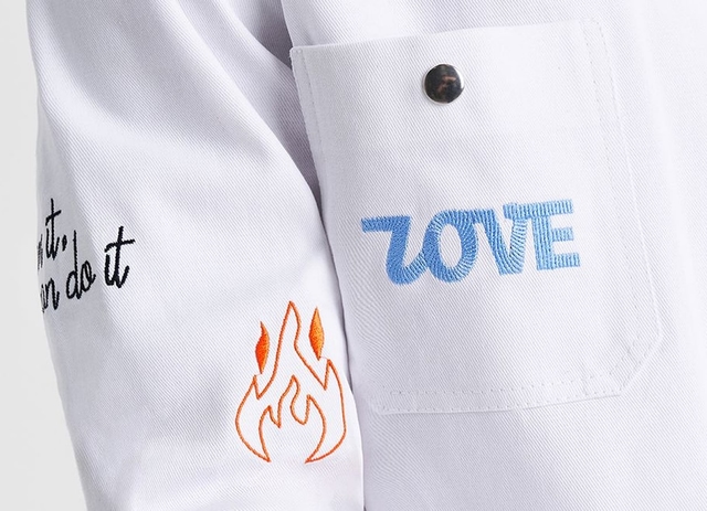 Branded merch embroidery