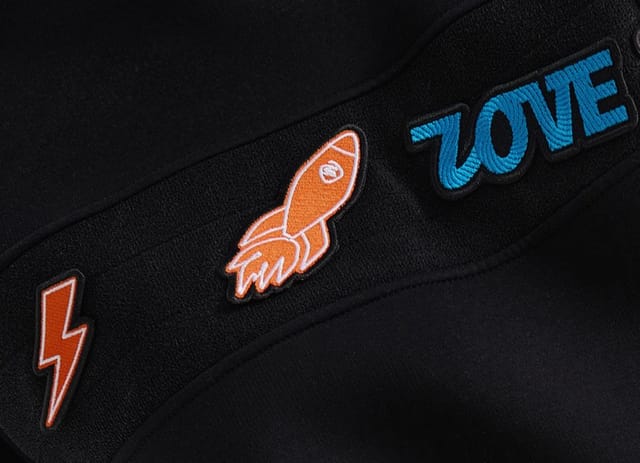 Branding design: custom-sewn patches for branded merchandise