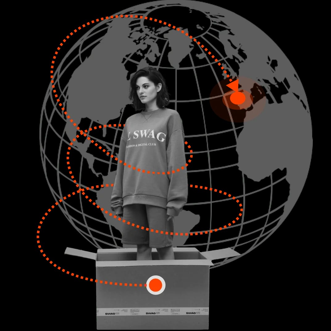 Global delivery of branded swag